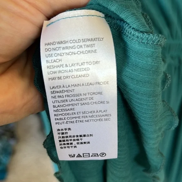 Free People Day Dreaming Top in Teal - Picture 10 of 10